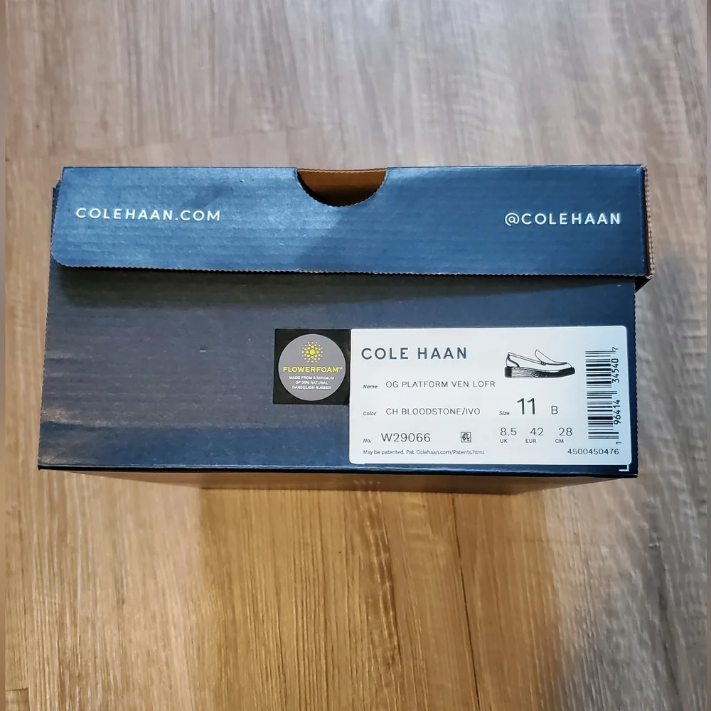 NIB Cole Haan Original Grand Platform Venetian Loafer in Bloodstone - Size 11 - Picture 3 of 7